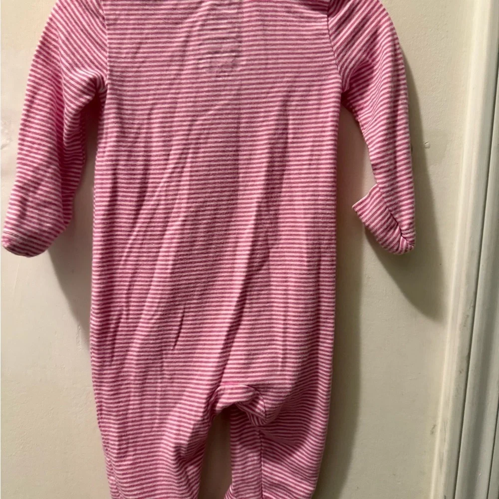 Newborn Nike Viscose Striped Footed Sleeper
